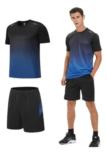 Conjunto De Playera Mangas Cortas Y Short Deportivo Hombre | MercadoLibre