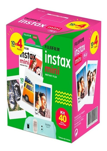 Filme Para Fujifilm Instax Mini - 40 Poses - Lacrado Nfe