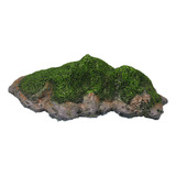 Roca De Musgo Artificial, Musgo Verde Fresco Falso Cubierto