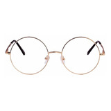 Agstum Retro Round Prescription Metal Eyeglass