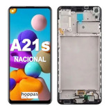 Display Tela Touch Frontal Para Galaxy A21s Com Aro Nacional