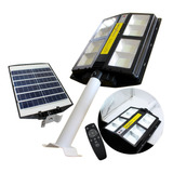Lampara Suburbana Solar Led 200w Con Control Remoto Y Panel 