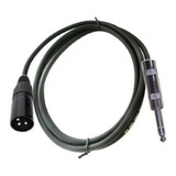 Cable Xlr Macho A Plug 6.3 Stereo Balanceado De 15 Metros