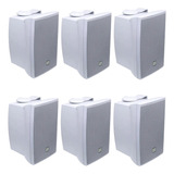 Kit 06 Caixas Som Ambiente Alto-falante Jbl C321 Branco