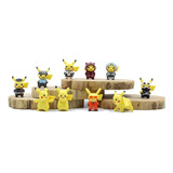 Set 10 Figuras Pikachu Pokemon Go Ash Colección