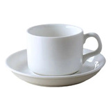 215ml Taza Con Plato De Porcelana Blanca Barak Cafier