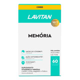 Vitamina Lavitan Memória 60 Comprimidos - Cimed Sabor Sem Sabor
