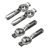 Kit 4 Peças Espremedor De Limão Manual Aço Inox Resistente