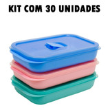 Kit 30 Potes Herméticos Dup Marmita Tampa Com Válvula 500ml