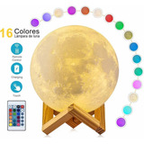 Lámpara De Luna 3d Colores Touch Lámpara Luz Recargable 15cm