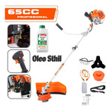 Roçadeira A Gasolina 63cc + Óleo Stihl 2 Tempos 500ml-8017h