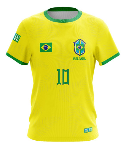 Camiseta Infantil Masculina Copa Do Mundo Seleção Mod. 2