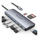 Hub Usb C 9 En 1 Acodot 4k@60hz 3 Puertos Usb 3.0 Envio Ya