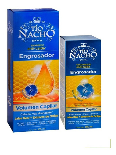 Shampoo Tio Nacho + Tratamiento Engrosador