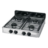 Parrilla De Gas De Sobreponer 4 Quemadores, Inox, 48235