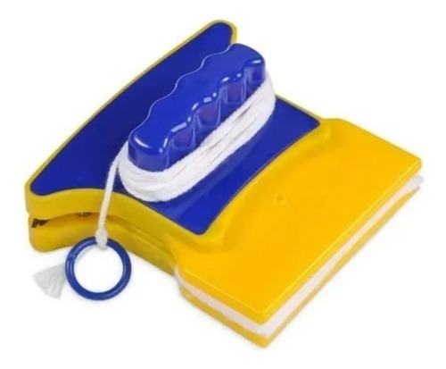 Limpiador De Vidrio Magnético Doble Color Amarillo-azul