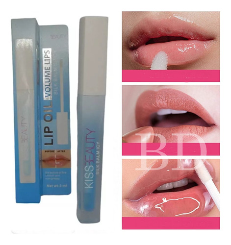  Labial Gloss Voluminizador Engrosador Acido Hialuronico X 2