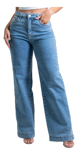 Calça Jeans Sawary Wide Leg Original Modelagem Perfeita