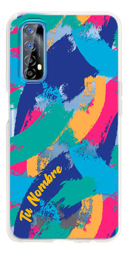 Funda Para Realme Para Mujer Manchas Pintura Tu Nombre