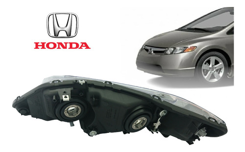 Faro Derecho Para Honda Civic Emotion Americ (2006 - 2011) Foto 5