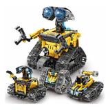 Robot Educativo Kit Armar 4 En 1 Walle Oruga Control App Color Amarillo Personaje Wall-e