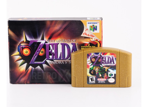 Legend Zelda Mayoras Mask Re-pro Nintendo 64 Retrox + Caja