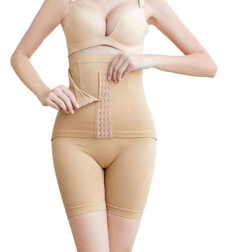 Mujeres Postparto Cintura Alta Body Shaper Bragas Levantamie