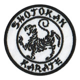 Patch Bordado Shotokan Karate Com Fecho De Contato