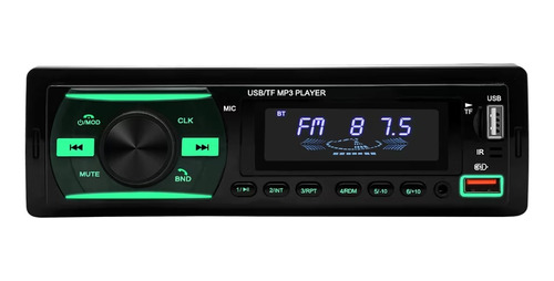 Estereo Auto Stereo Bluetooth Usb Mp3 Multicolor Rca Audio 