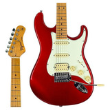 Guitarra Tagima Tg 540 Woodstock Tw Series Roja, Guía Para La Mano Derecha, Color Rojo (mr Lf/mg), Material De Horquilla De Arce