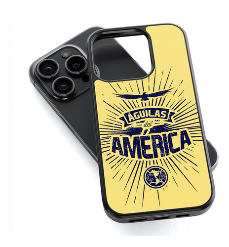 Funda Protectora Para iPhone Club America Vintage Tpu Case 
