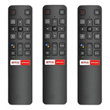 3×controle Remoto Compatível Smart Tv 4k Tcl Semp Netflix