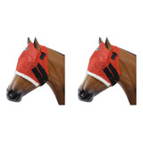 Máscaras De Proteção Anti-mosca Boots Horse Vermelho Kit 2 U