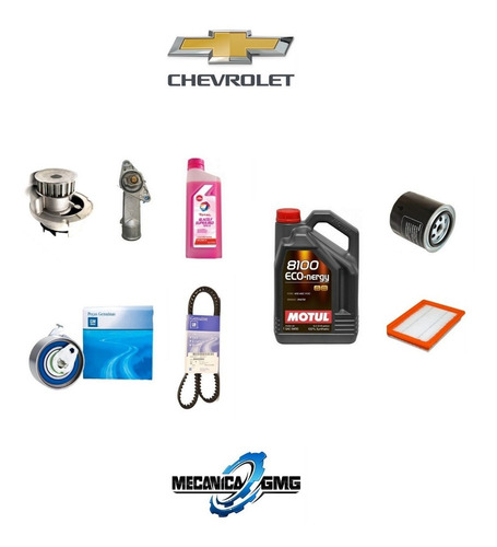 Distribucion Chevrolet Onix + Service Instalado 50k Enc