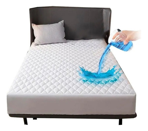 Cubre Colchon Impermeable 1.5 Plazas +1 Funda De Almohada