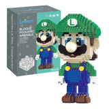 Set De Construcción 3d Luigi Super Mario Mini Block Regalo