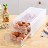 Caja Contenedor Organizador Porta 24 Huevos Huevera Plástico