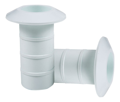 Chumbador Para Escada Piscina Abs Branco 38mm 1 1/2 Par