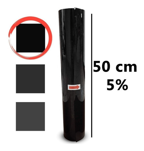 Rollo Papel Polarizado 5% Antirayas 150cm X 20m 1.50