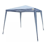 Tenda Gazebo Desmontável Azul/branco Para Praia Piscina Camping Com Base 3x3m + Bolsa Para Viagem - Belfix 301250