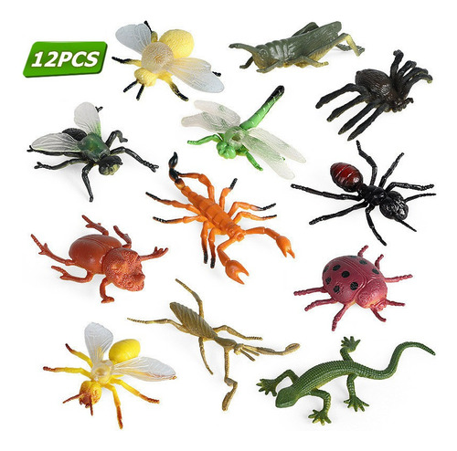 Realista Insecto Animal Modelo Abeja Geco Set Playa Juguete