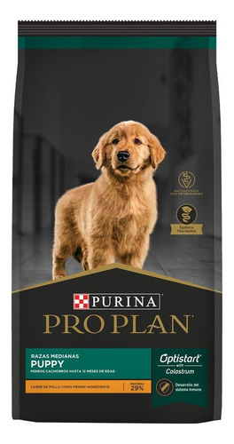 Alimento Pro Plan Complete  De Perro Pro Plan Puppy Razas Medianas Para Perro Cachorro De Raza Mediana Sabor Pollo Y Arroz En Bolsa De 3 kg