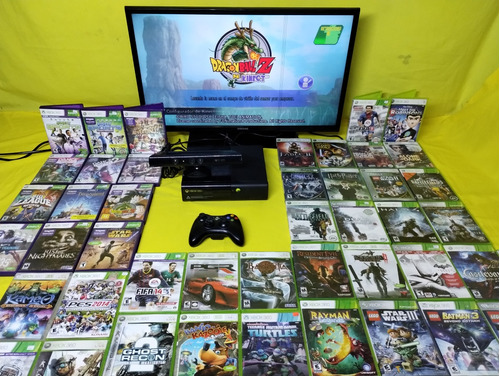 Consola Xbox 360 Con 1 Control, Kinect Y 3 Juegos Originales