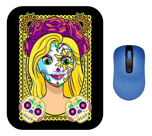 Mouse Pad Princesas Rapunzel Catrina Halloween 9