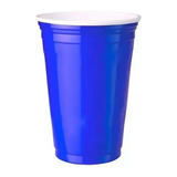 Copo Americano 400ml Azul Blue Cup Beer Pong - 25 Unid