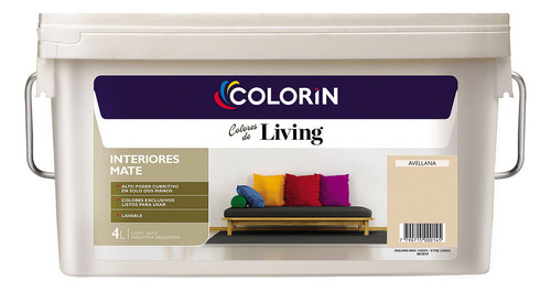  Latex Lavabe Colorin Living Interior Colores X 4 Lts - Ani 