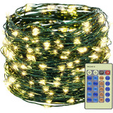 Guirnalda De 300 Luces Led Para Árbol De Navidad, Color Blan