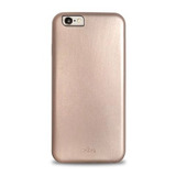 Estuche De Piel Ecologica Para iPhone 6/6s En Dorado