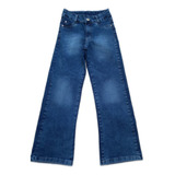 Calça Jeans Feminina Pantalona Wide Leg Infantil Juvenil