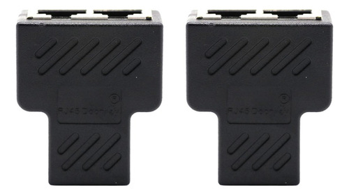 2 Unids Rj45 Splitter Ethernet Adaptador 8p8c Conector 1 A .